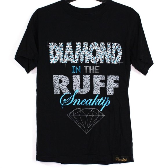 Sneaktip Mens Small Diamond On The Ruff T-Shirt F925 - Picture 1 of 5